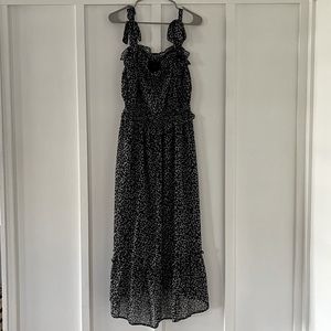 Who What Wear Navy Print Dress. Size L